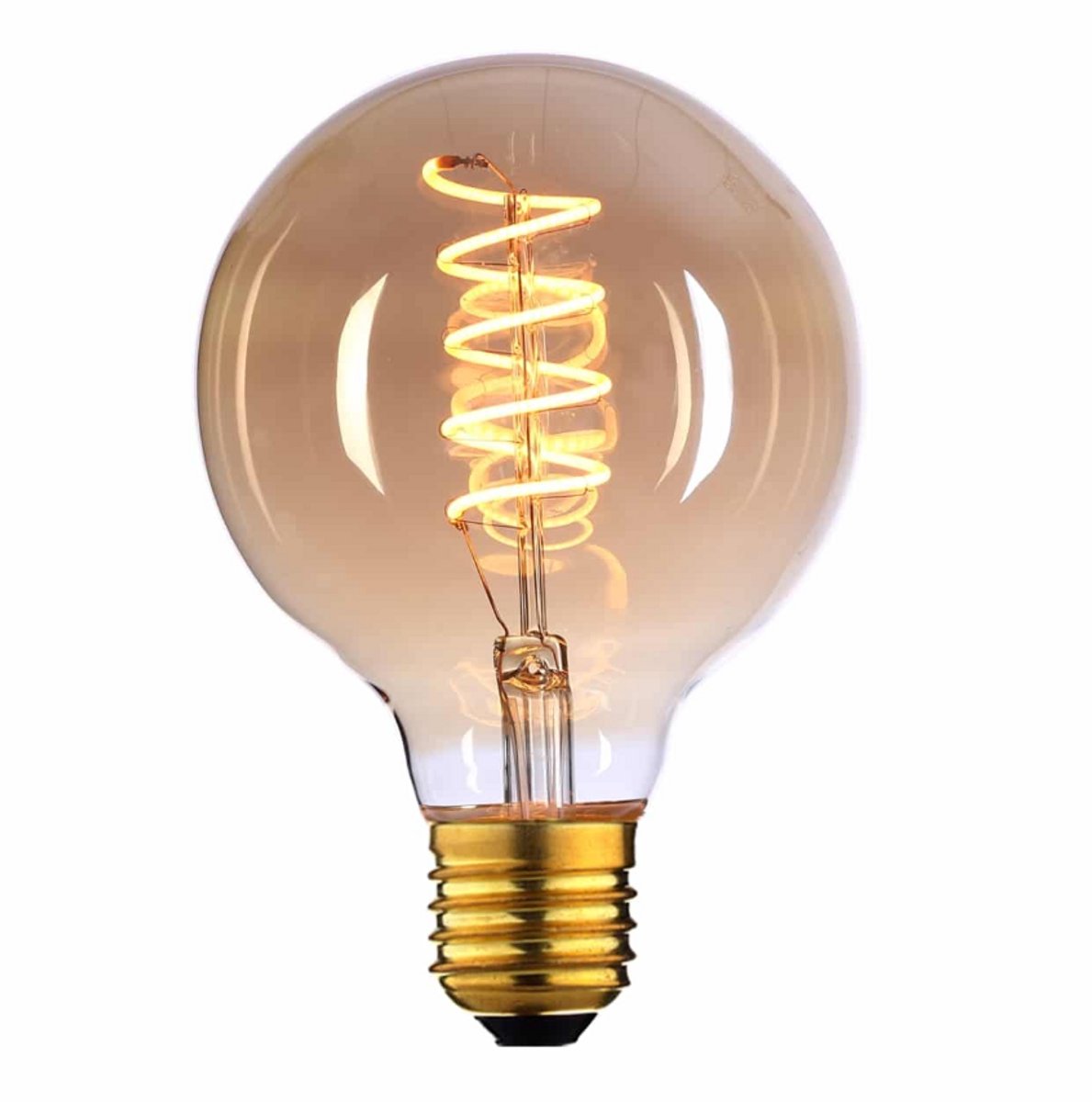 Highlight Led Globe lamp 125mm - 3 standen dimbaar 6watt E27