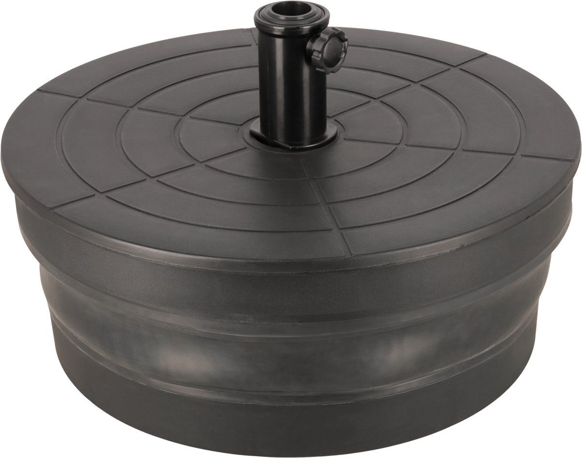 ACAZA Parasolvoet - Tot 48 kg - Zwart - Voor Stokparasols 38/48 mm - Parasolvoet PREMIUM - Parasoltegels - Parasol Voet - Parasolvoeten