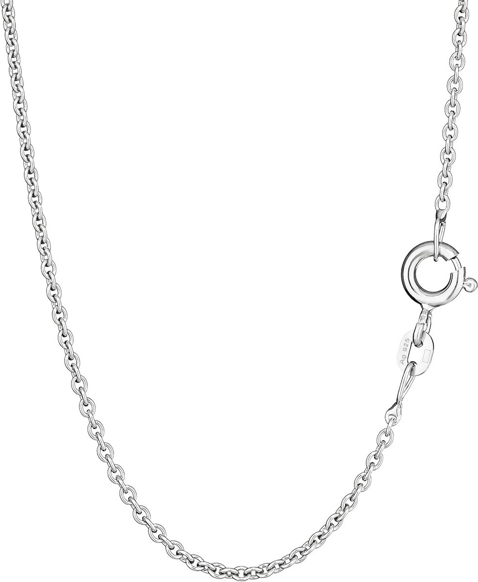 Zilveren ankerketting 925 sterling zilver massief rond 1.1mm