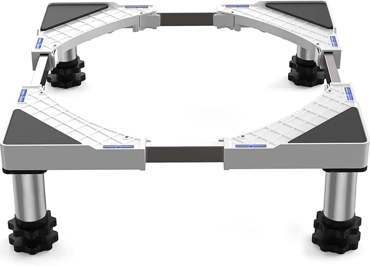 Wasmachine Verhoger - Wasmachine Opbouwmeubel - Wasmachine Sokkel - Anti Slip & Verstelbaar - Ook voor Droger, Koelkast en Vriezer - 350 Kg Draagkracht - 4 Poten - Hoogte 13 -16 cm - van Imperatoris