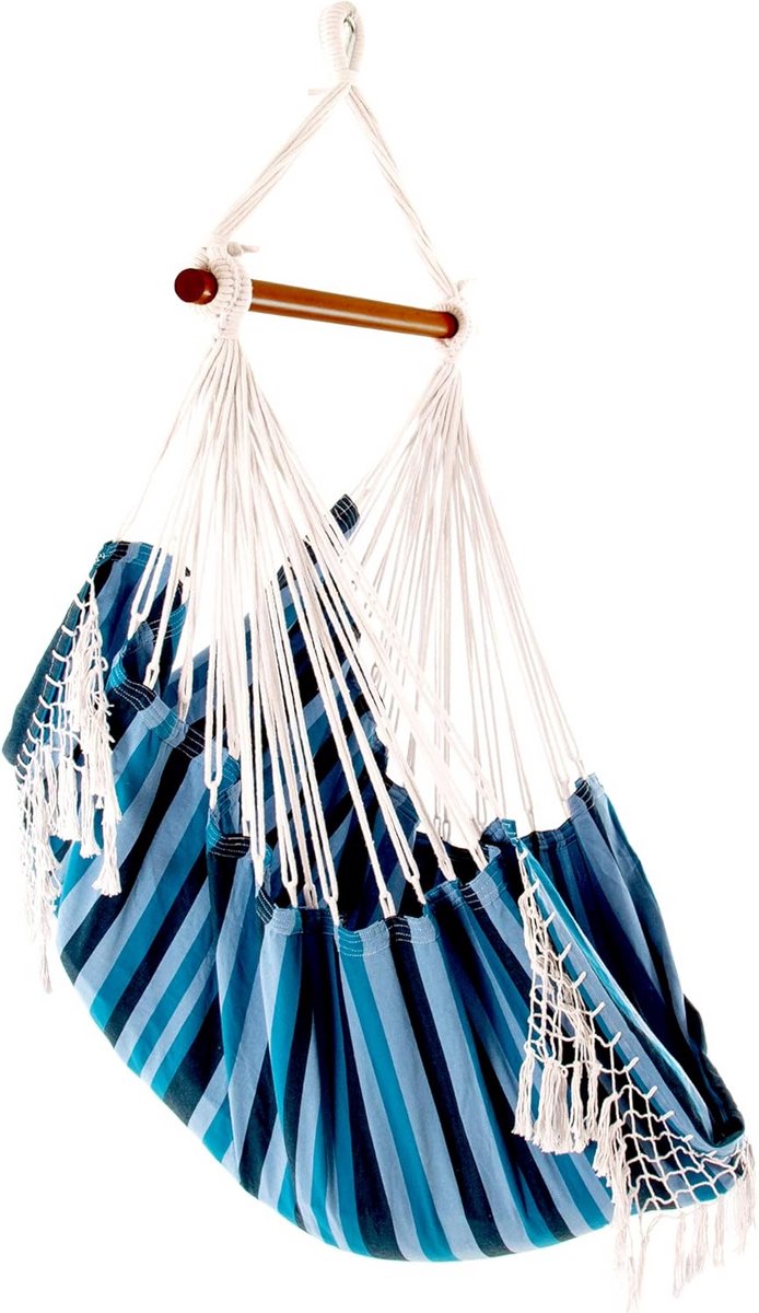 Hangmatstoel Braziliaans - Comfortabele Hangstoel in Blauw