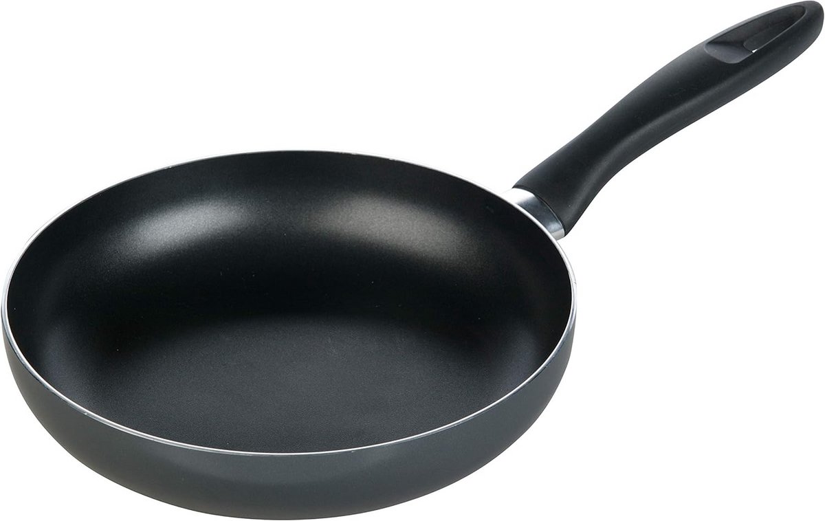 Braadpan 22 cm zwart voor dagelijks gebruik