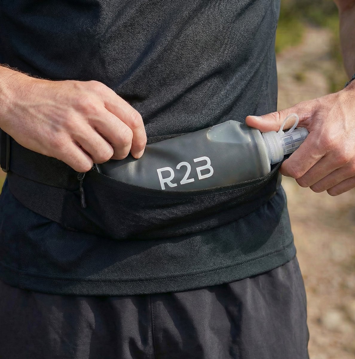 R2B Soft Flask 250 ML - Drinkfles Hardlopen - Opvouwbare Waterfles - Flexibele Drinkfles - Bidon/Drinkzak - Antraciet — cadeau in Sport & Outdoor - foto 6