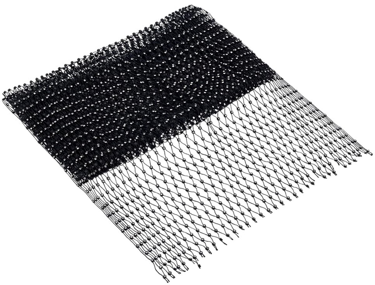 Crystal Visnetstof - Glamoureuze Stretch Rhinestone Mesh - 2 Yards