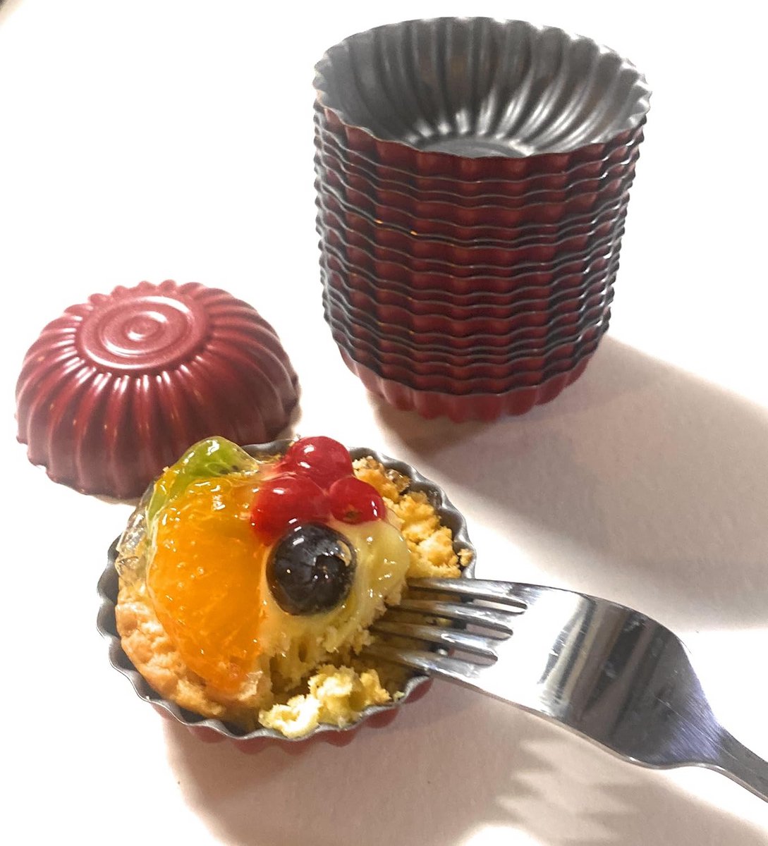 Set van 20 Non-Stick Bakvormen voor Mini Taartjes en Gebak