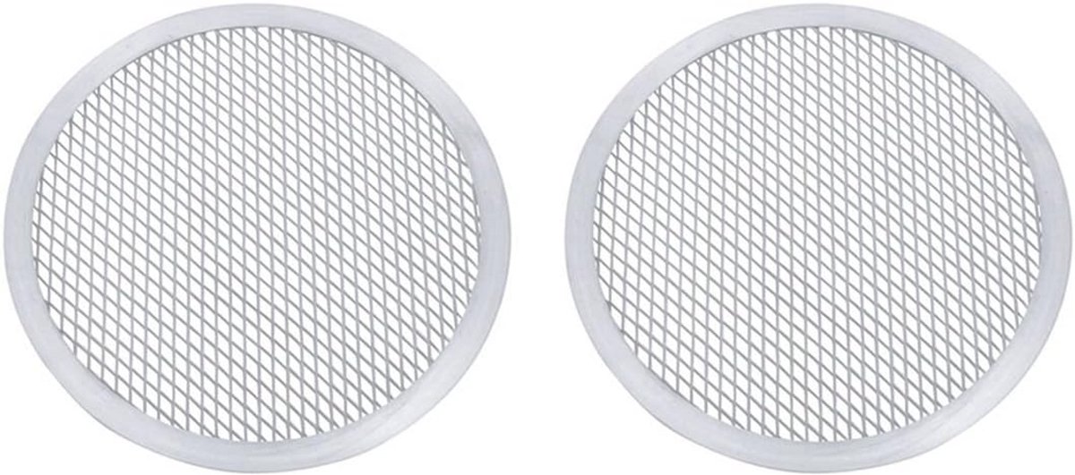 Set van 2 Aluminium Pizzaschermen Ø 40 cm voor Professioneel Bakken