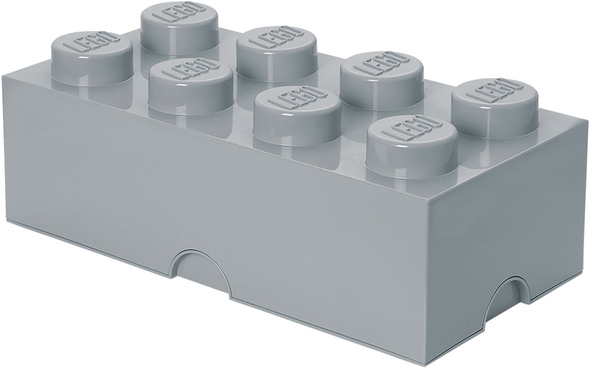 LEGO Storage Brick 8 Opbergbox - 12L - Kunststof – Grijs