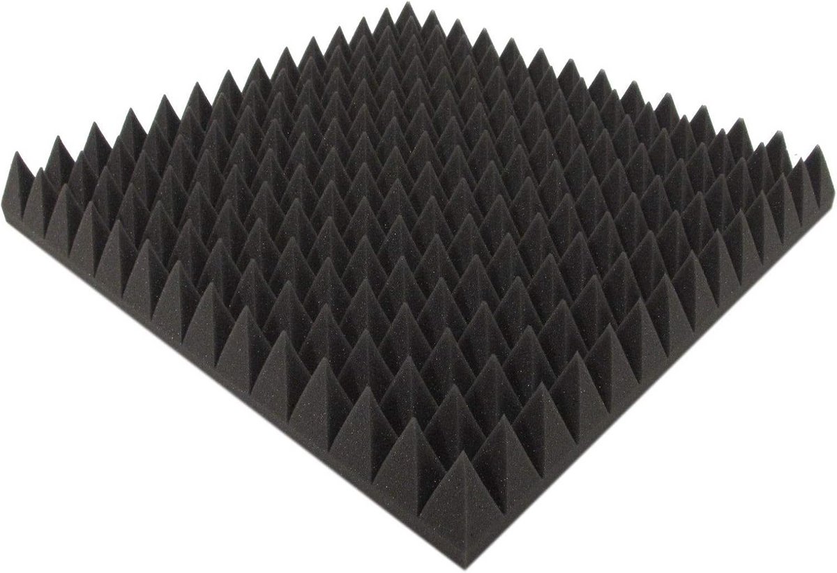 Akoestisch Schuim Piramide 50x50x7 cm - Geluidsisolatie en Demping voor Studio en Thuis