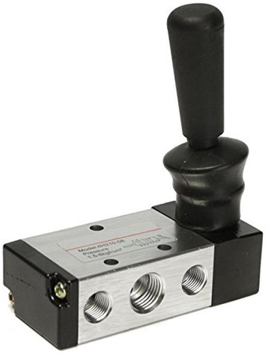 Pneumatische 5/2 Weg Handbediende Luchtventiel 1/4 Inch PT Schroefdraad