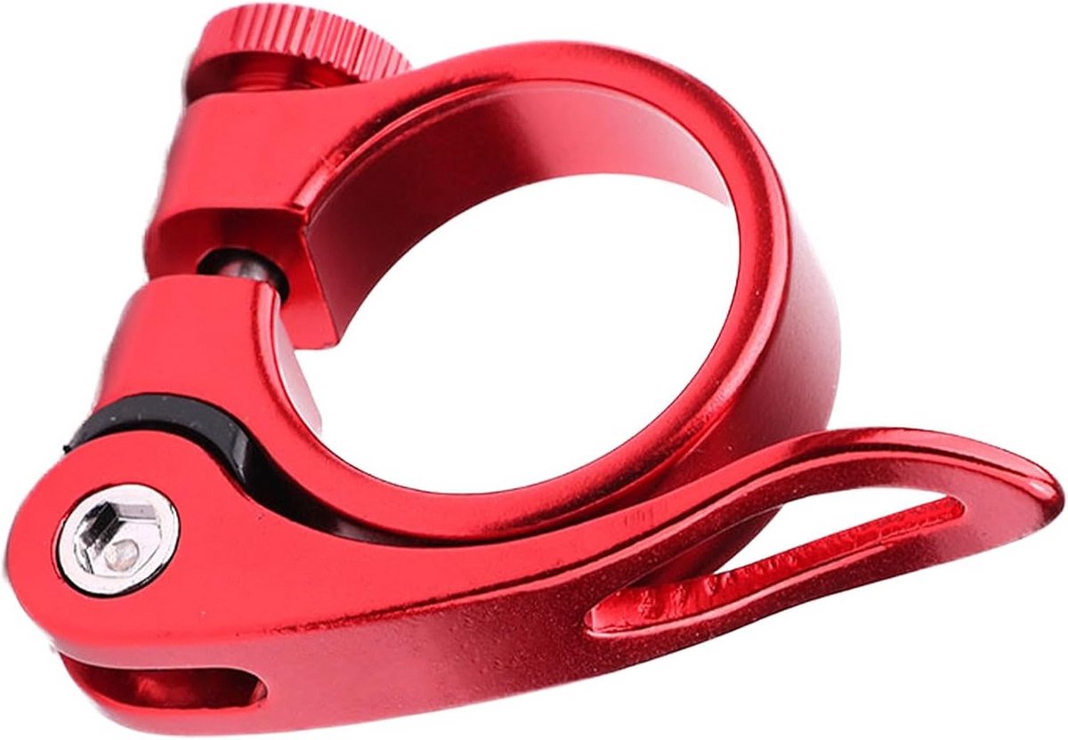 Verstelbare Zadelpenklem met Snelspanner - Robuuste Aluminium Fietszadelklem voor Racefiets, Mountainbike en Vouwfiets