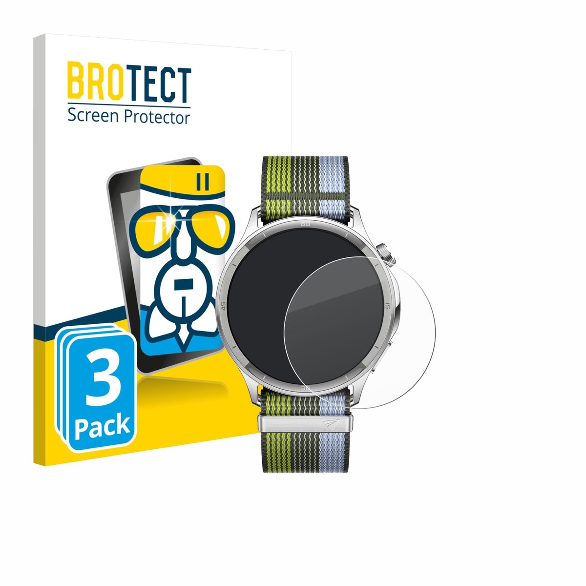 Screenprotector 3 Stuks voor Oppo Watch S Beschermglas transparant