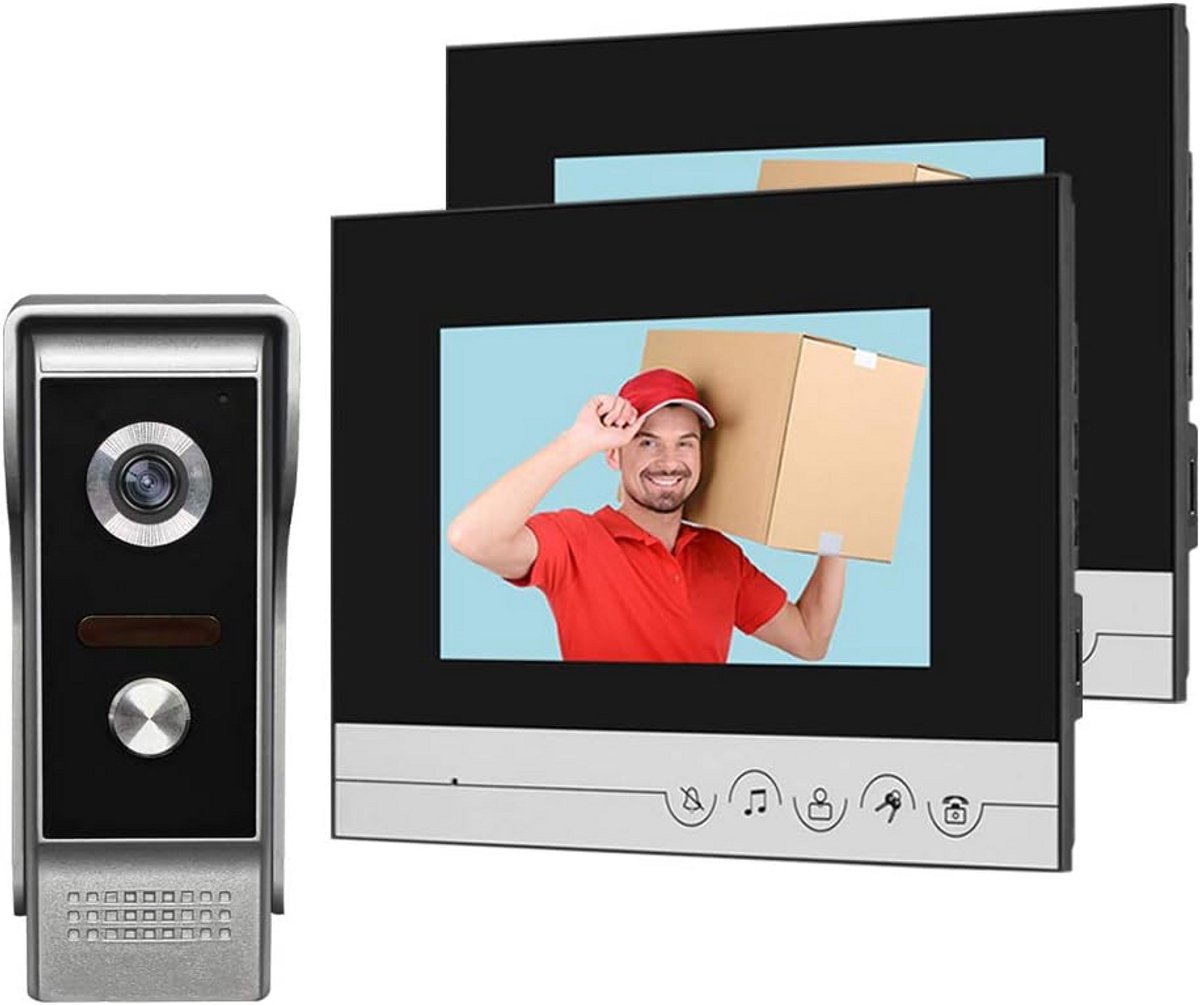 Draadloos Video Intercom Systeem met 2 Monitoren en NachtZicht