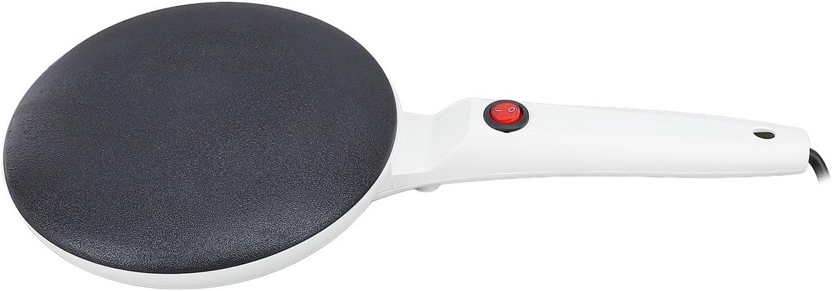 Elektrische Crêpemachine 20 cm - Snel Pannenkoeken & Omeletten Maken met Antiaanbaklaag