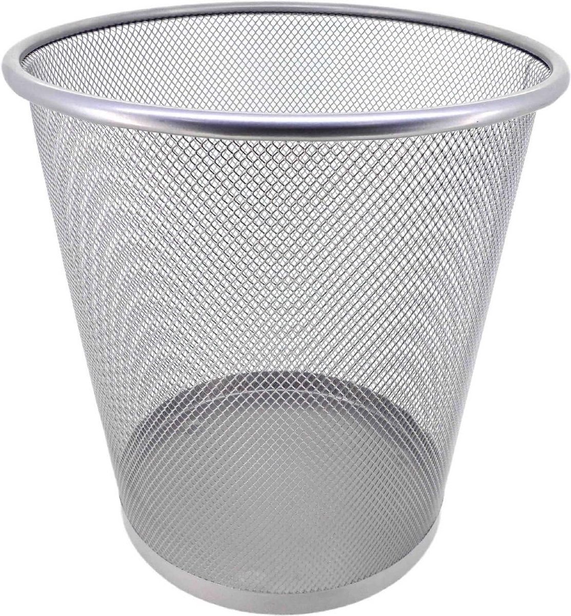 Ronde Metalen Prullenbak 12 Liter - Gaasmodel in Diverse Kleuren