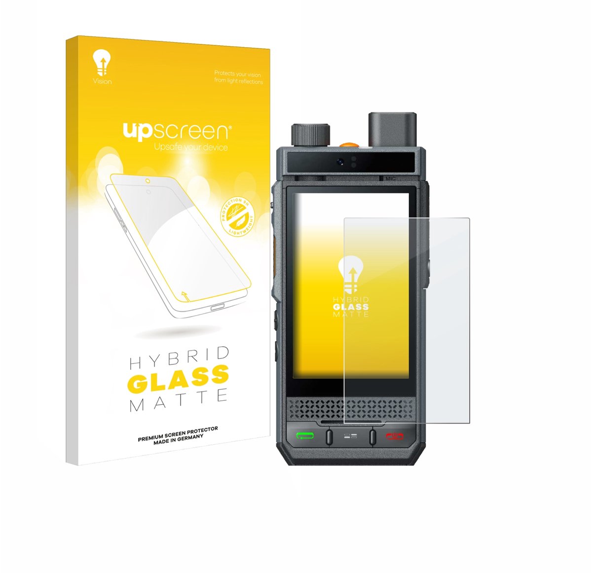 upscreen - Screenprotector voor Hytera P60 - Folie Beschermfolie Beschermglas matte