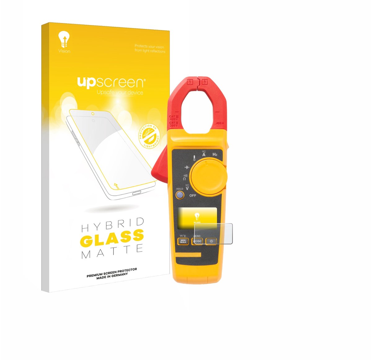upscreen - Screenprotector voor Fluke 325 - Folie Beschermfolie Beschermglas matte