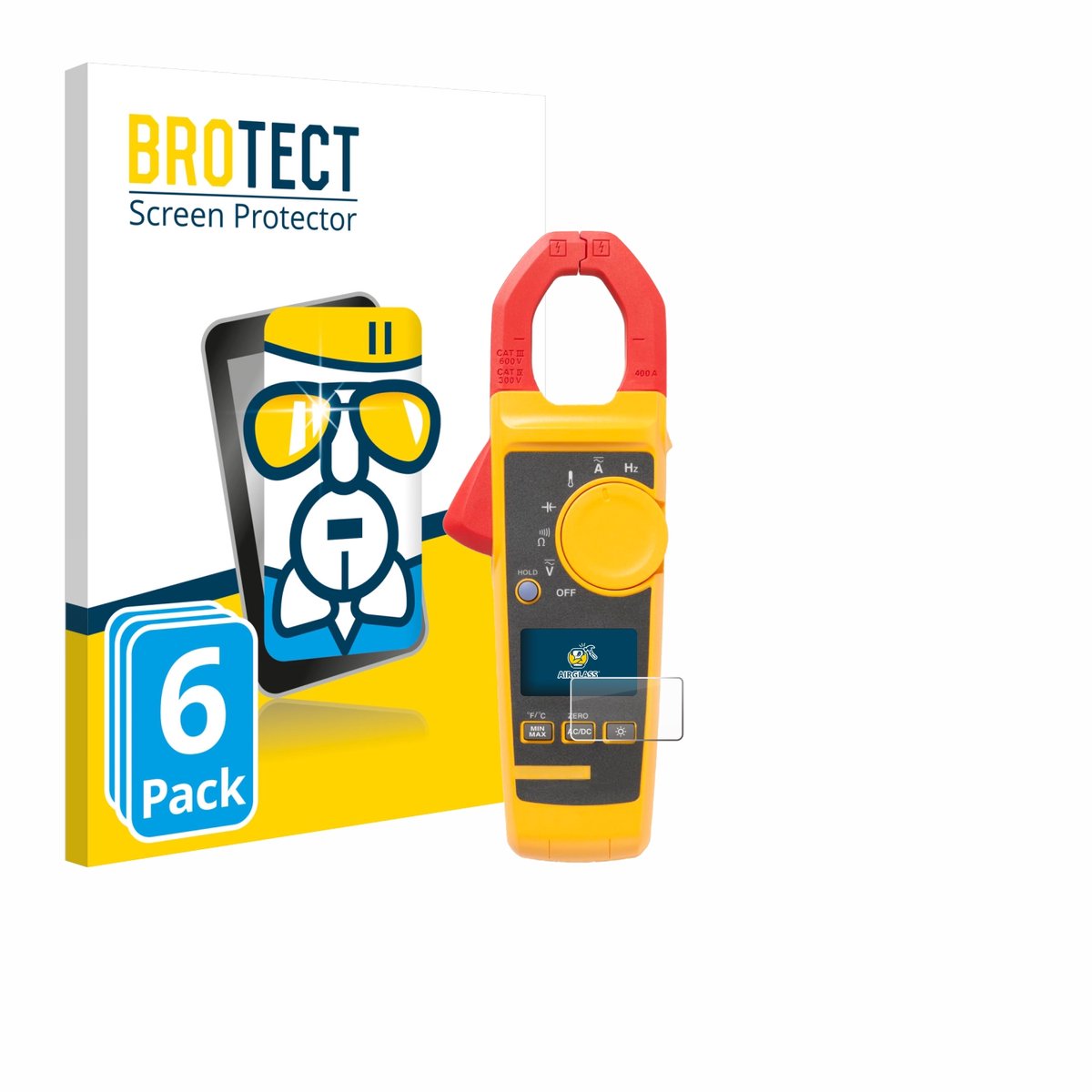 Screenprotector 6 Stuks voor Fluke 325 Beschermglas transparant