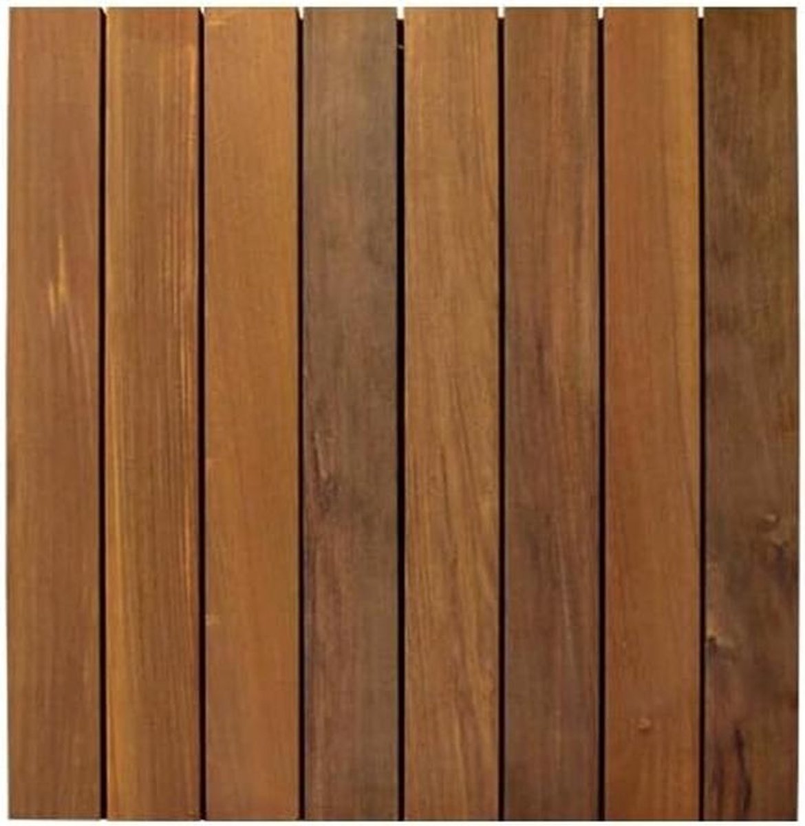 Hardhouten Terrastegel - Houten Tuintegel - Tuin Verfraaien - Duurzaamheidsklasse 1 - 60x60cm - Olijf Bruin