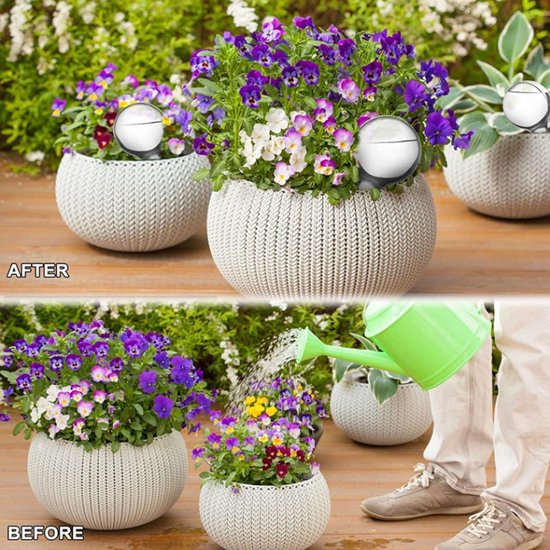 Zelfwatergevende Bollen voor Kamerplanten en Tuin - Langzame Waterafgifte Irrigatie — afbeelding 3
