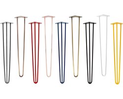 4x Set Tafelpoten Hairpin Legs Metaal | Diverse Kleuren & Hoogtes | Voor DIY Salontafel of Bijzettafel