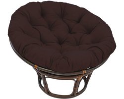 Ronde Papasan Stoelkussen 105x105cm Waterdicht en UV-bestendig voor Buiten en Binnen