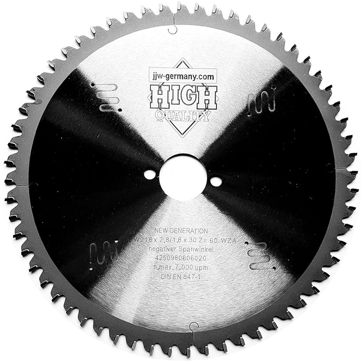 Hardmetalen Cirkelzaagblad 216mm met 60 Tanden voor Afkortzagen