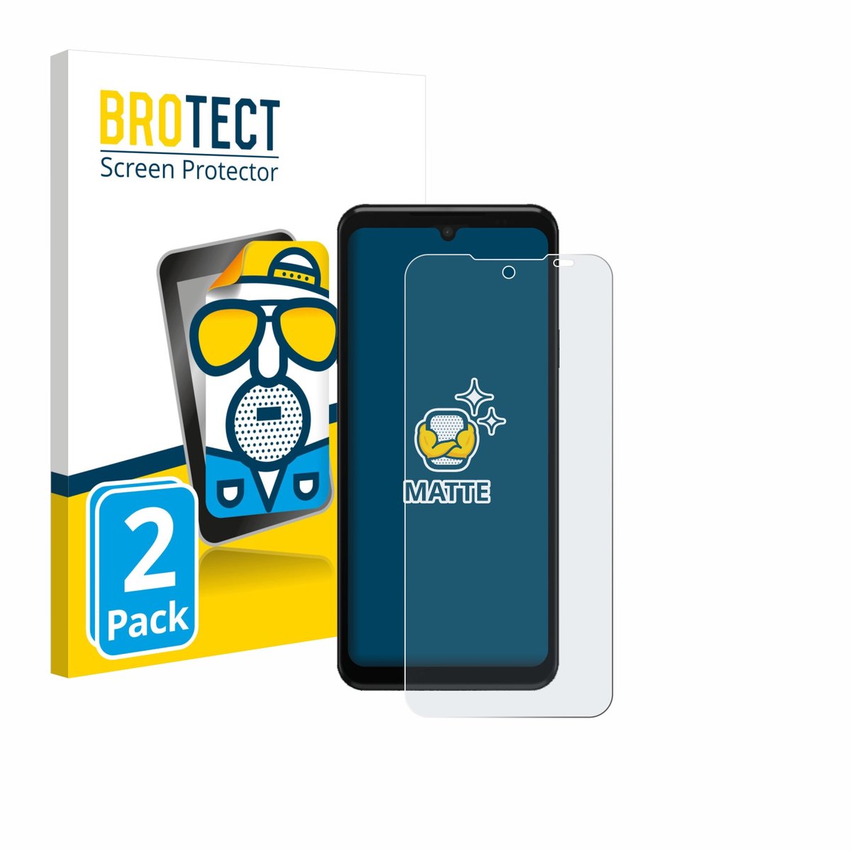 BROTECT - Screenprotector voor Sunmi M3 - Folie Beschermfolie matte 2 Stuks