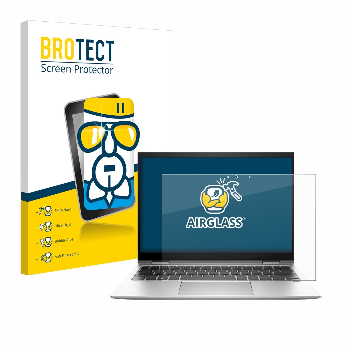 Screenprotector voor HP EliteBook x360 830 G10 Beschermglas transparant