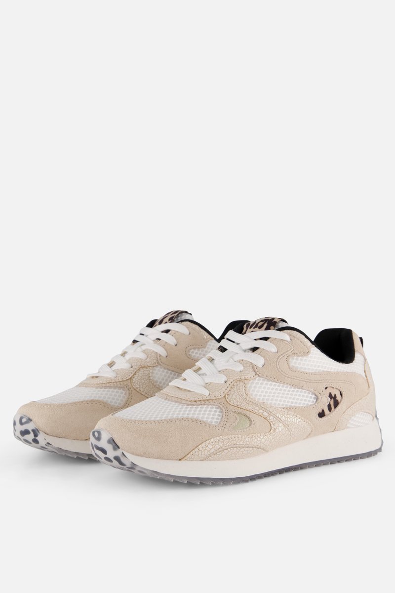 Cellini Leopard Sneakers wit Suéde - Maat 38