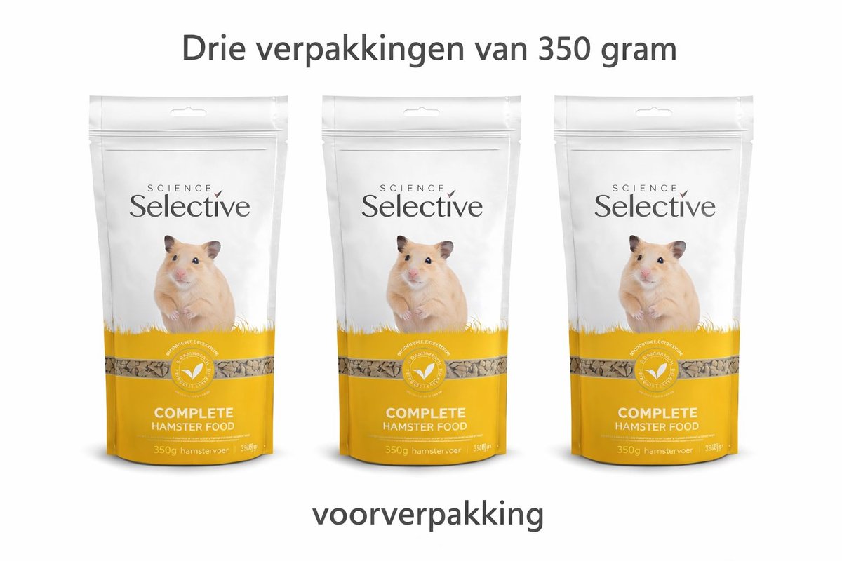 Supreme Science Selective Hamstervoer - 3x 350gram Voordeelverpakking