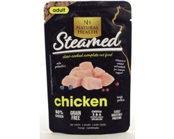 Natural Health Cat Steamed Chicken Pouch 24X + Gratis Schuurman Kattensnack