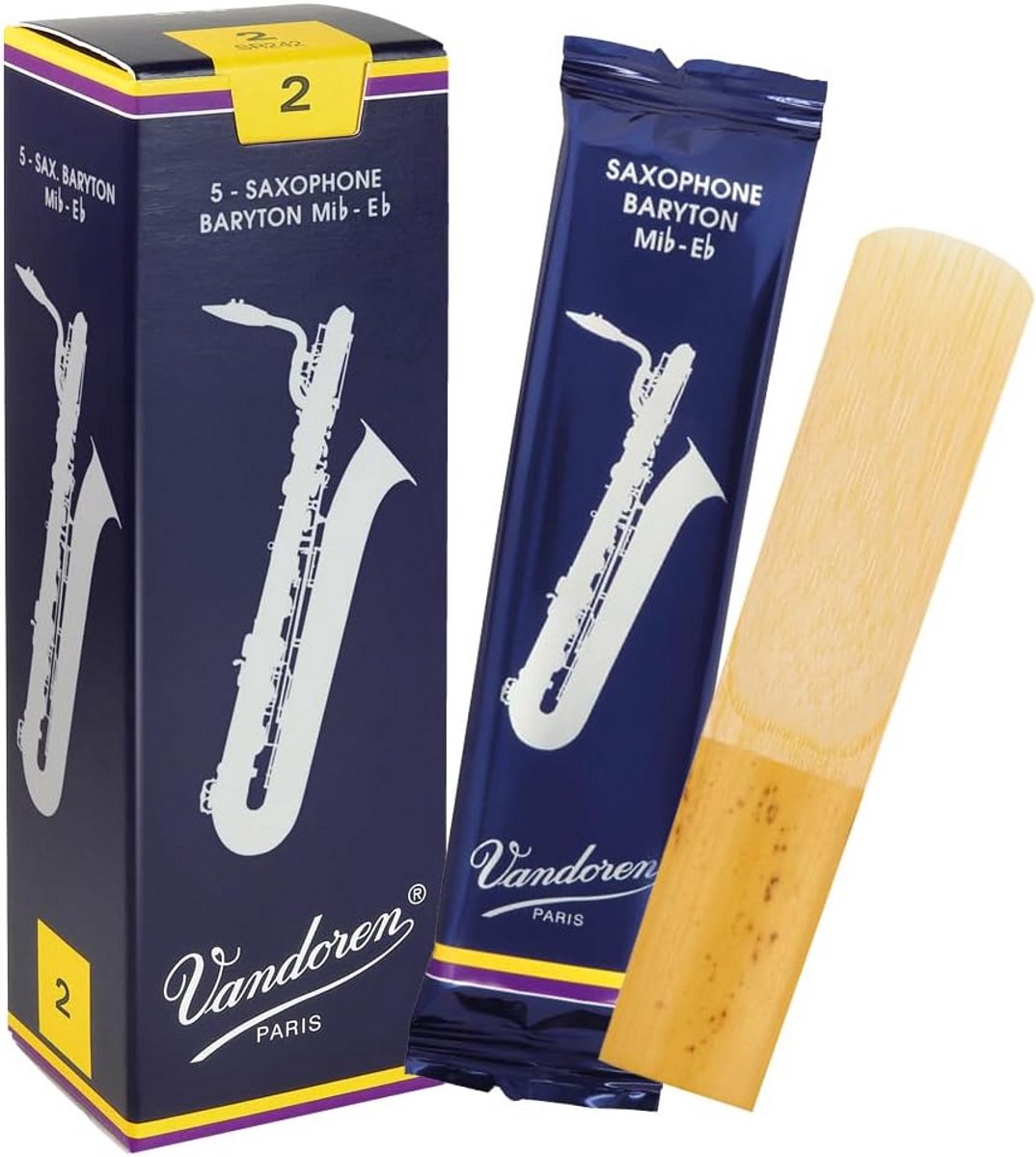 Bari Saxofoon Rietjes Sterkte 2 - 5 Stuks - Traditioneel Model
