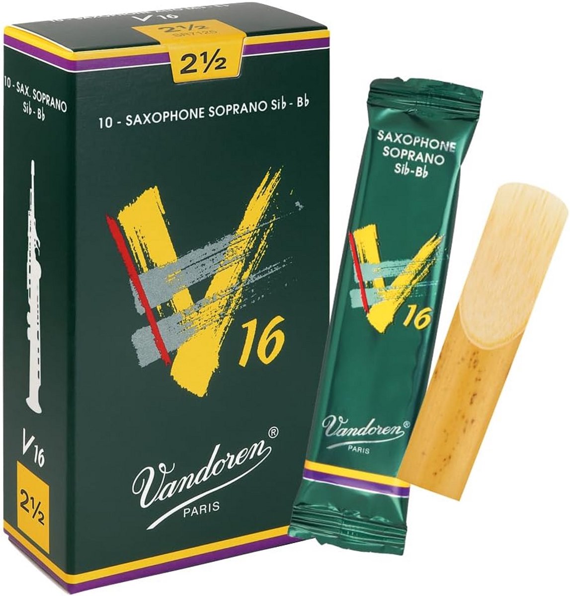 Rieten voor Sopraansaxofoon, Sterkte 2.5 - Briljante en Percussieve Klank
