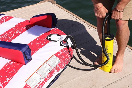 Krachtige Dubbelwerkende Handpomp voor Watersport en Opblaasartikelen — afbeelding 4