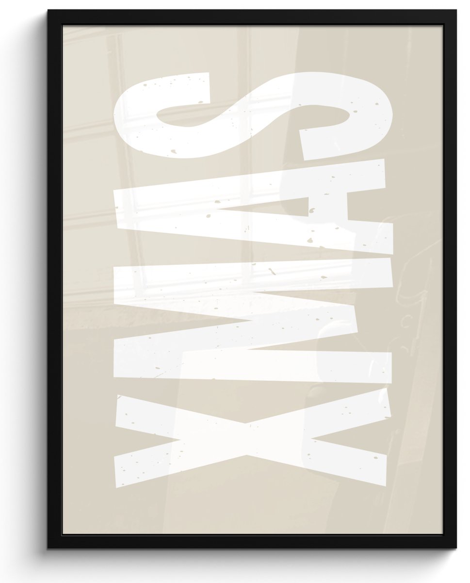FrameYourWall Poster in lijst - Fotolijst 50x70 cm - Posters - Xmas - Kerst - Japandi - Kerstversiering - Posterlijst zwart - Decoratie - Wanddecoratie woonkamer - Muurdecoratie slaapkamer - Kerstversiering - Kerstdecoratie voor binnen - Kerstmis XMAS - Wit