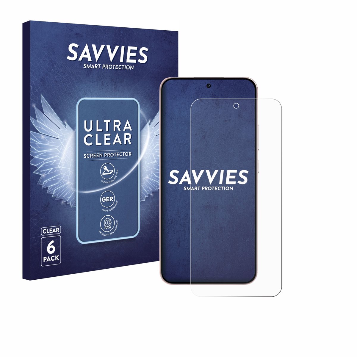 Savvies - Screenprotector voor Oppo Reno 14 F - Folie Beschermfolie transparant 6 Stuks
