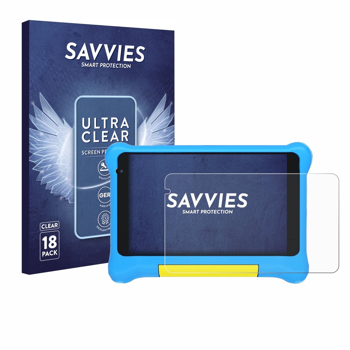 Savvies - Screenprotector voor Yicty YTYTK707 - Folie Beschermfolie transparant 18 Stuks