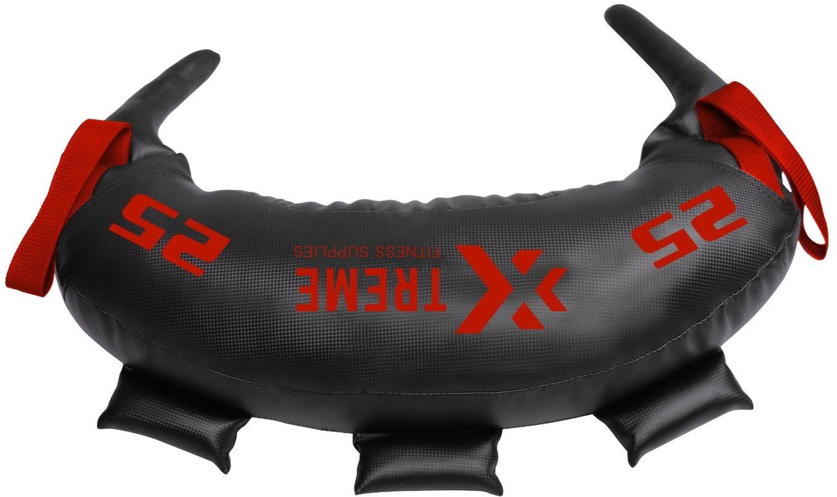 Xtreme Fitness Premium Bulgarian Bag 25kg Rood – Powerbag – Sandbag – Gewichtzak – Zandzak – Weightbag – Hyrox Training – Krachttraining – Crossfit – Home Gym