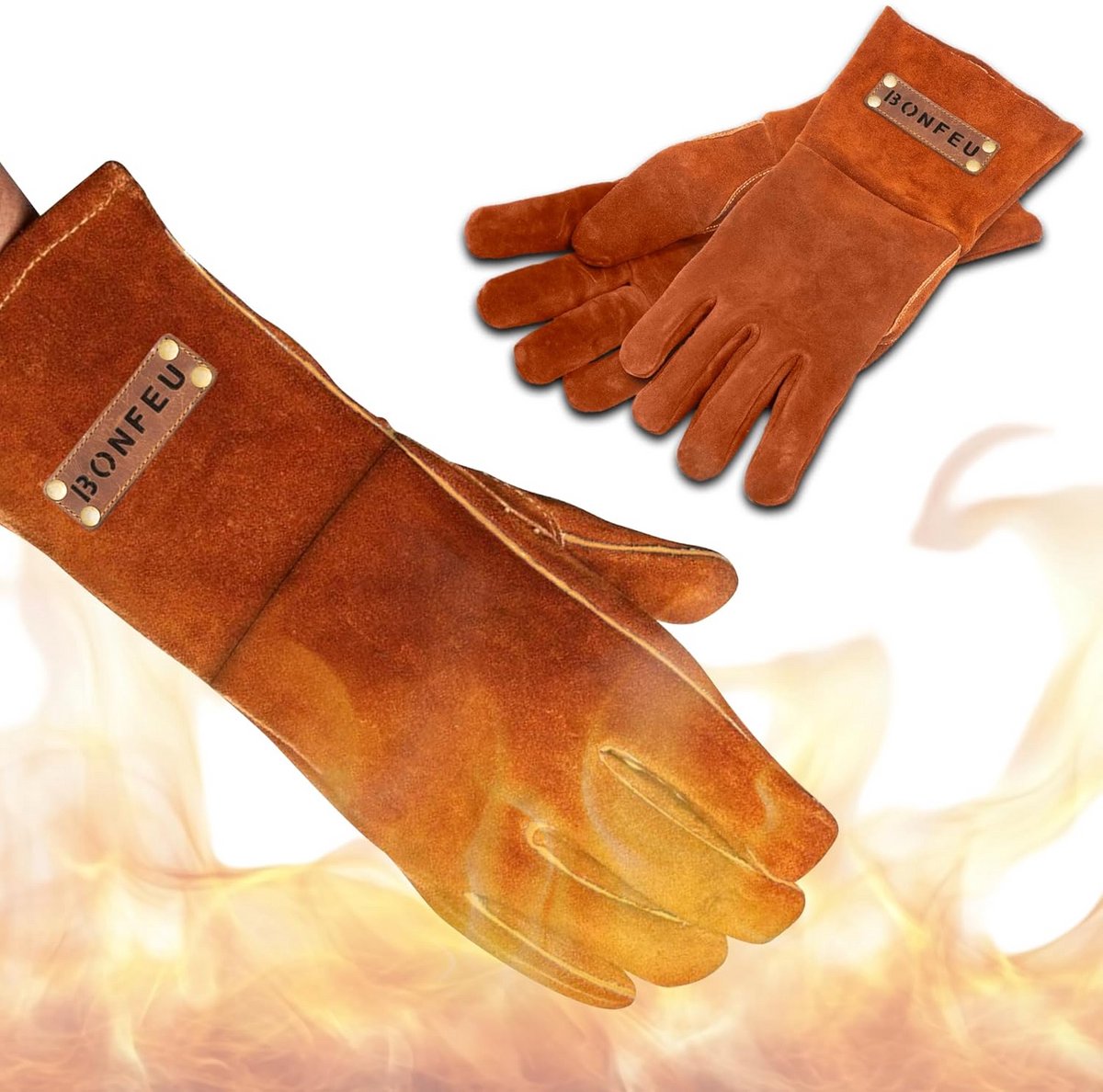 Hittebestendige Handschoenen voor BBQ en Oven tot 500 Graden