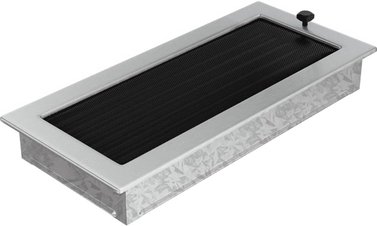 Decoratief Ventilatie Rooster voor Open Haard - Verstelbaar - RVS Sierrooster