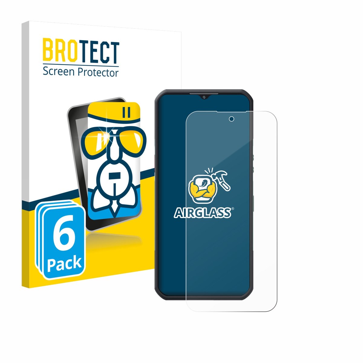 Screenprotector 6 Stuks voor Oukitel WP55 Pro Beschermglas transparant