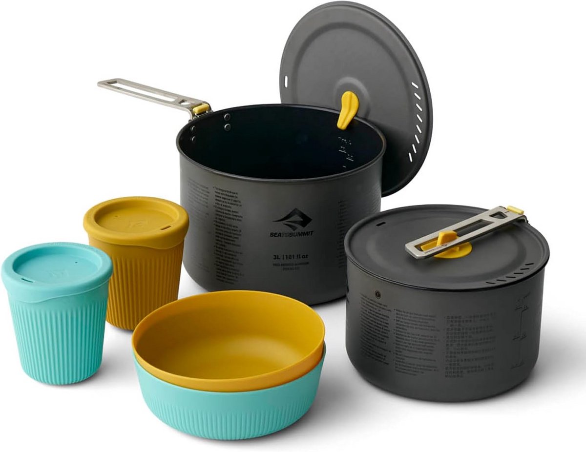 Ultralichte Kookset voor Twee Personen voor Camping en Backpacking