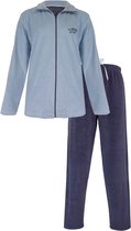 Medaillon Dames Huispak - Velours - met Rits - Licht Blauw - Maat L