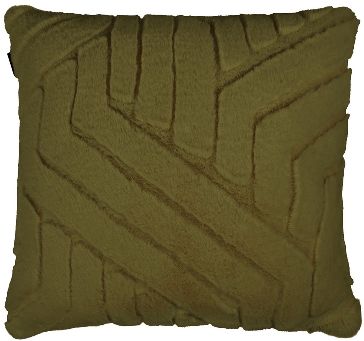 Linen & More Kussen Abstracte Lijnen Groen 45x45cm