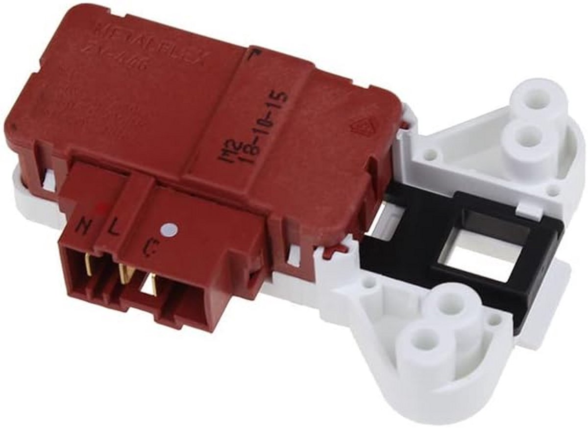 Deurvergrendeling met connector voor wasmachines