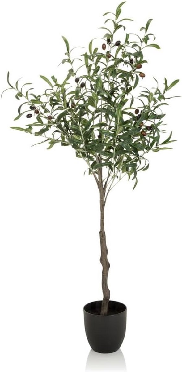 Kunstboom Olijfboom 120 cm - Realistisch en Onderhoudsvrij Groen Decoratie