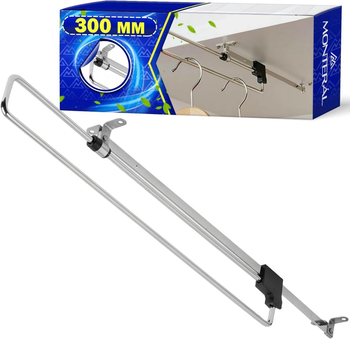 Uitschuifbare Kledinghanger voor Kledingkast - 30 cm - RVS Telescopisch