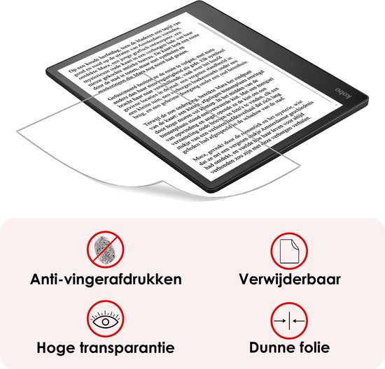 Screenprotector Folie Geschikt voor Kobo Elipsa 2E Screenprotector Bescherm Folie - Screenprotector Folie Geschikt voor Kobo Elipsa 2E Screenprotector Telefoon Folie - 2 PACK — afbeelding 3