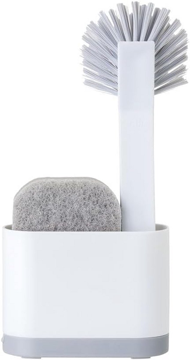 Smal Keukenrek met Pluizenborstel en Spongehouder - Wit