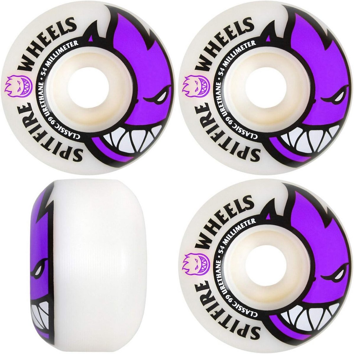 Set van 4 Skateboard Wielen 54MM Breed 99Duro